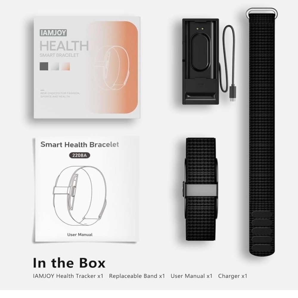 NWT Health Tracker Wristband - Black - Picture 1 of 9